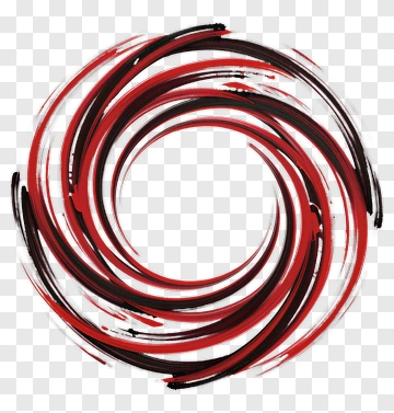 Abstract Circular Brush Stroke Design PNG