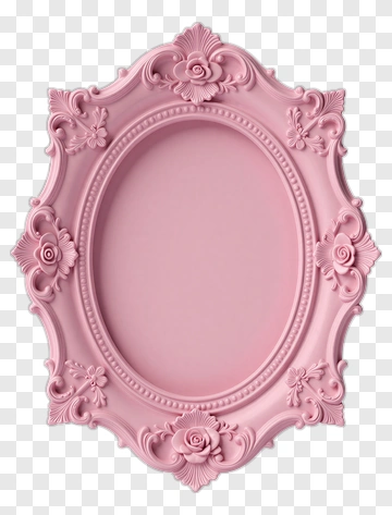 Pink Decorative Picture Frame PNG
