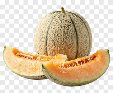 Cantaloupe Melon With Slices PNG