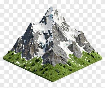 Mountain With Snow-Capped Peaks PNG