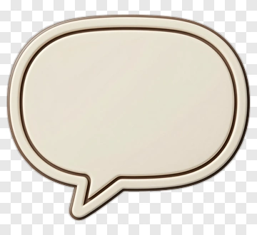 Speech Bubble Outline PNG
