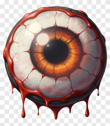 Realistic Bloody Eye PNG