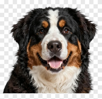 Bernese Mountain Dog Portrait PNG