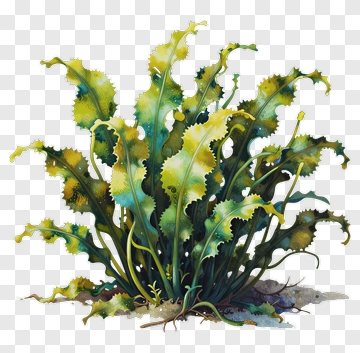 Colorful Plant With Green Leaves PNG