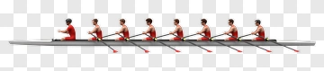 Rowing Team In Action PNG