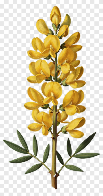 Yellow Flowering Plant PNG