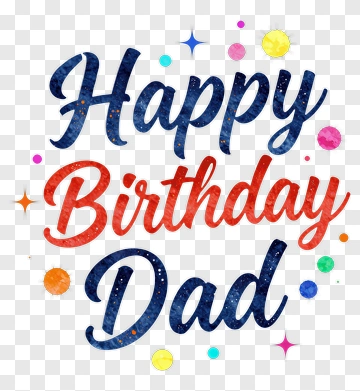 Happy Birthday Dad PNG