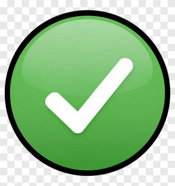 Green Check Mark Icon PNG