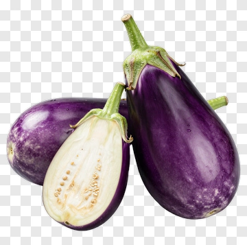 Fresh Purple Eggplant PNG