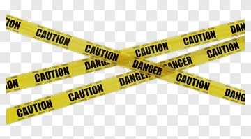 Caution Danger Tape PNG