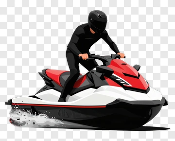 3D Jet Ski Rider PNG