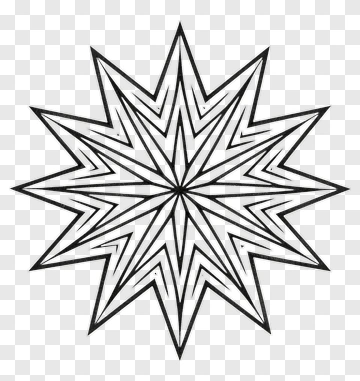Geometric Star Shape PNG
