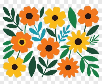 Colorful Floral Arrangement PNG