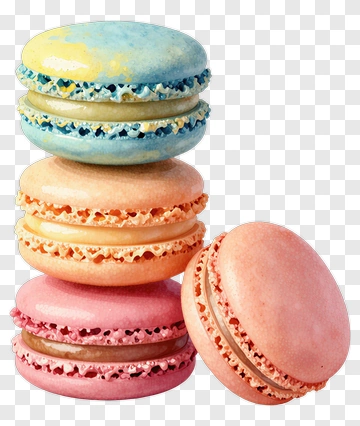 Stack Of Colorful Macarons PNG