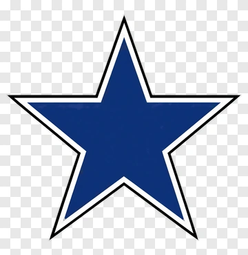 Blue Star Outline PNG