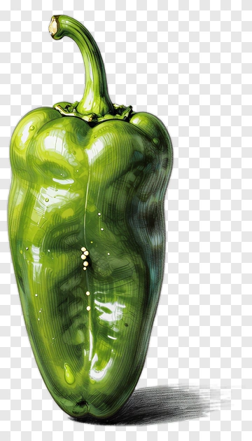 Green Bell Pepper PNG