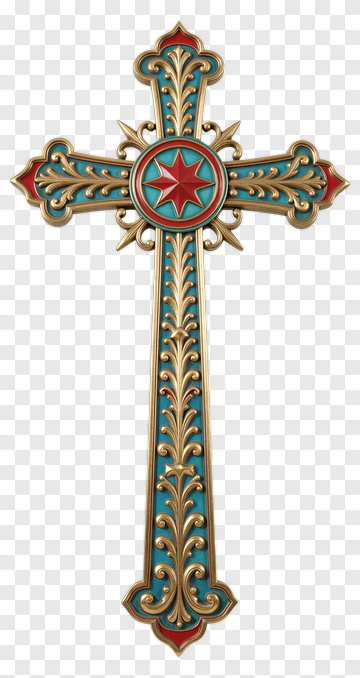 Ornate Decorative Cross PNG