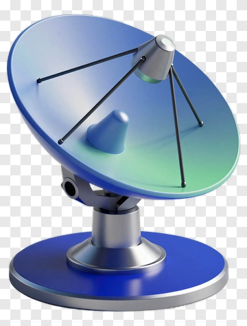 3D Satellite Dish PNG