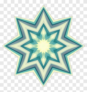 Geometric Star Shape Design PNG