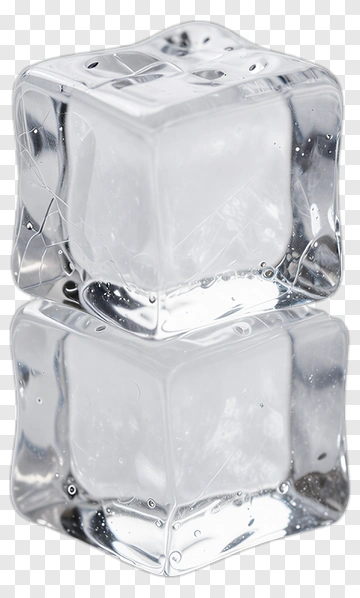 Ice Cubes Stacked Together PNG