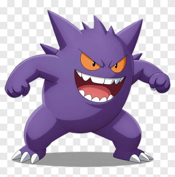Gengar Cartoon Character PNG