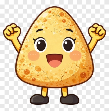 Cartoon Happy Triangle Character PNG