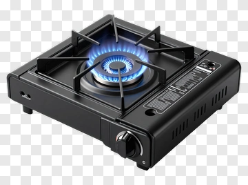 Portable Gas Stove With Blue Flame PNG