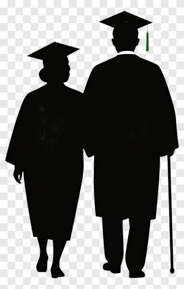 Graduation Couple Walking Together PNG