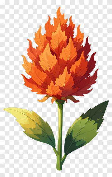 Colorful Autumn Leaf Flower PNG