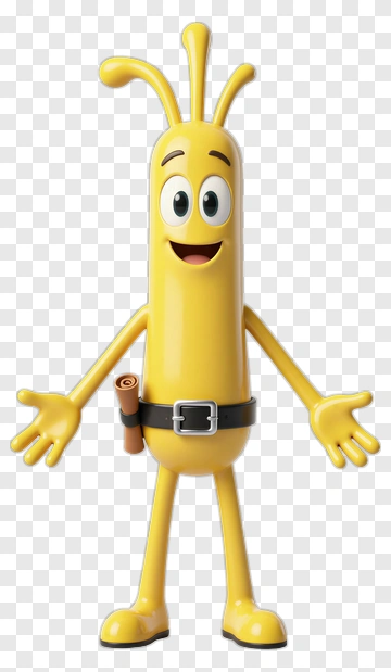 Cartoon Character With Open Arms PNG