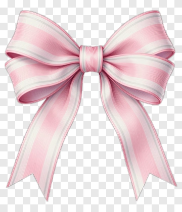 Pink Ribbon Bow PNG