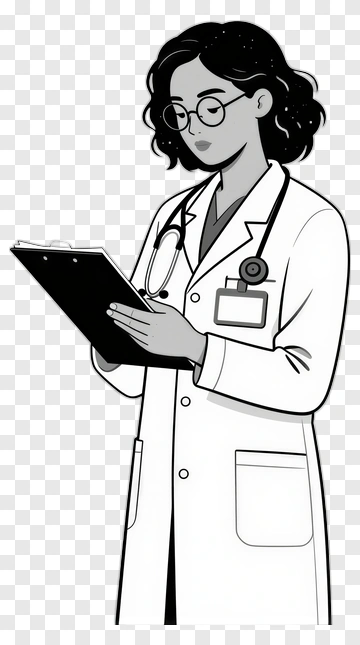Doctor Holding A Clipboard PNG