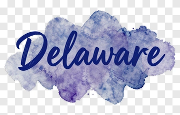 Delaware Watercolor Design PNG