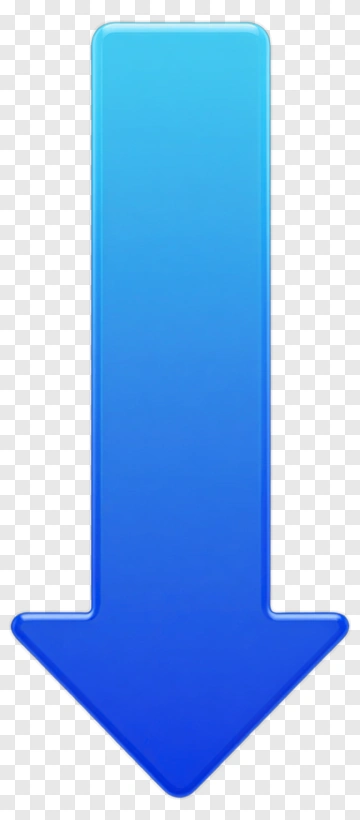 Blue Downward Arrow PNG