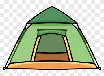 Cartoon Camping Tent PNG