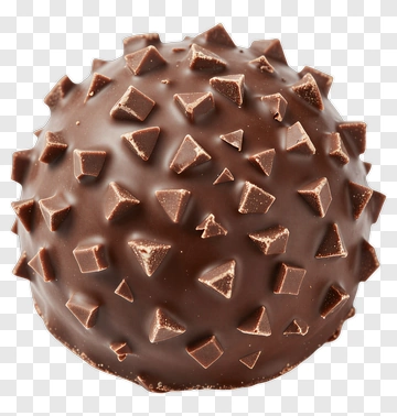 Chocolate Candy With Spiked Texture PNG