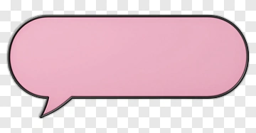 Pink Speech Bubble PNG