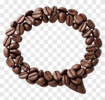 Coffee Bean Circle PNG
