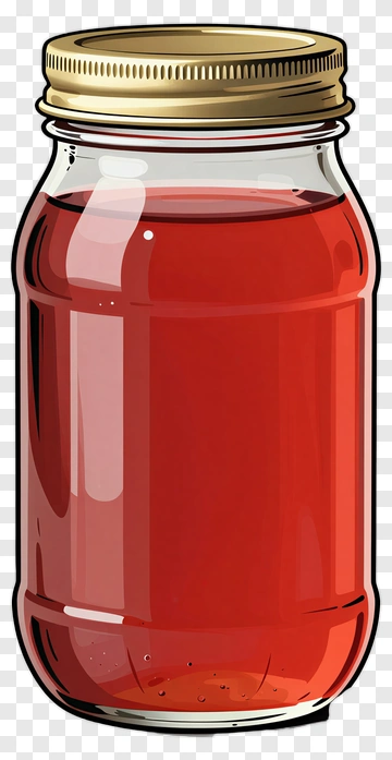 Jar Of Red Liquid PNG