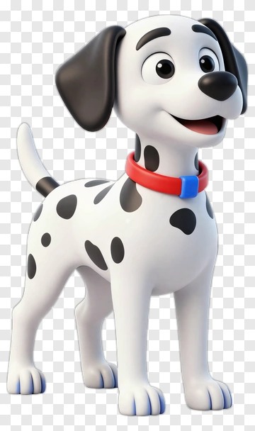 Cartoon Dalmatian Dog PNG