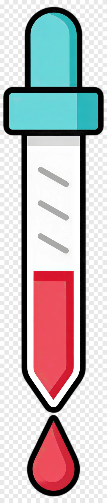 Cartoon Syringe With Red Liquid PNG