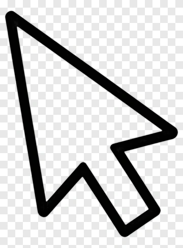 Black Cursor Pointer Icon PNG