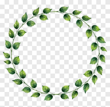 Green Leaf Wreath PNG