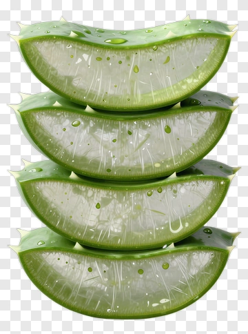 Aloe Vera Slices Stacked Together PNG