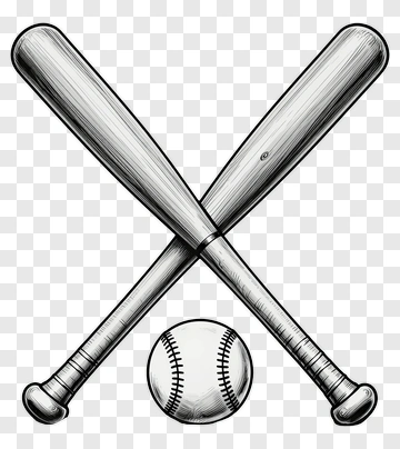 Baseball Bats And Ball PNG