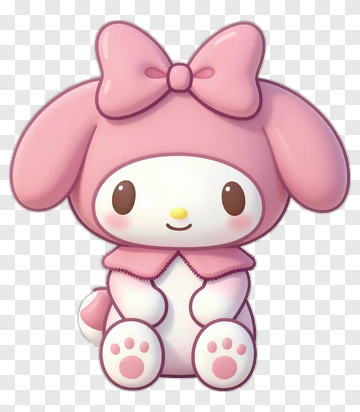 Cute Cartoon Bunny Character PNG