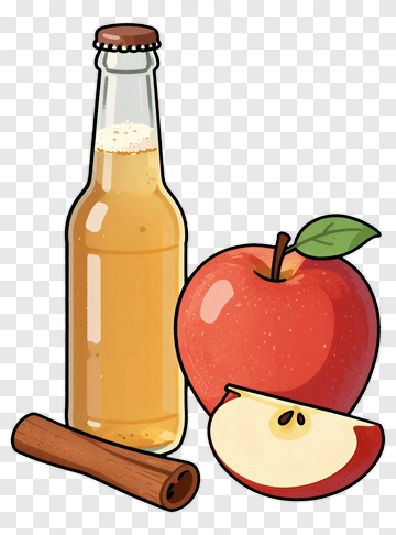 Apple And Cinnamon Drink With Fresh Apple PNG