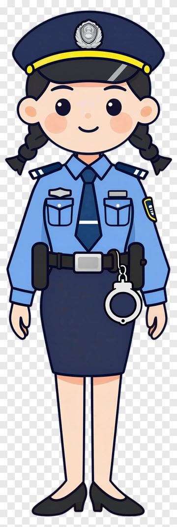 Cartoon Police Officer PNG