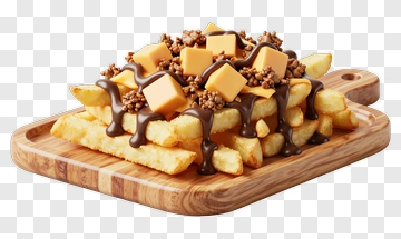 Loaded Fries With Cheese And Gravy PNG