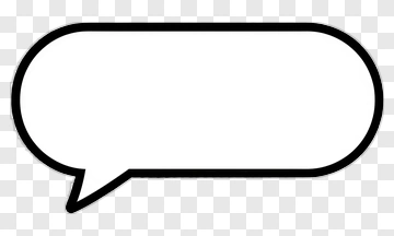 Speech Bubble Outline PNG